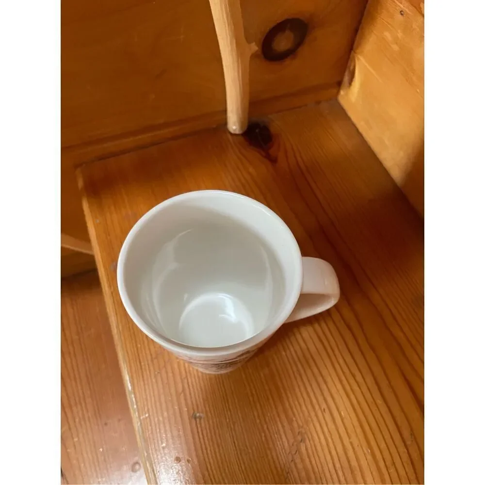 Starbucks Christmas Holiday Coffee Mug Cup Pink Doves Holly Presents Siren 12 oz